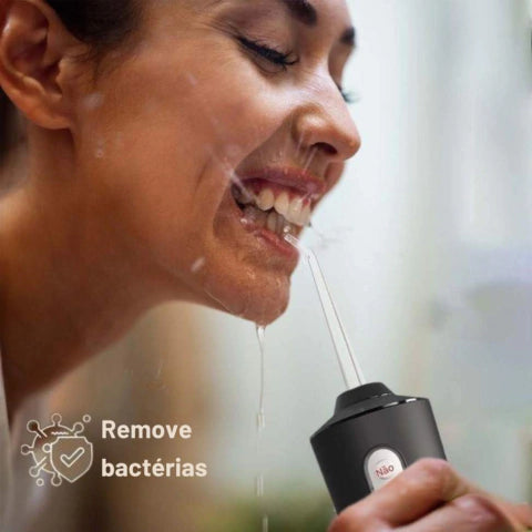 Irrigador Oral Portátil,Remove resíduos, cuida da gengiva e melhora a saúde bucal todos os dias