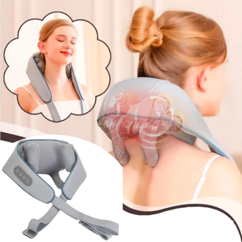 Massageador Express elétrico sem fio de ombro e pescoço, compressor de ar, massageador