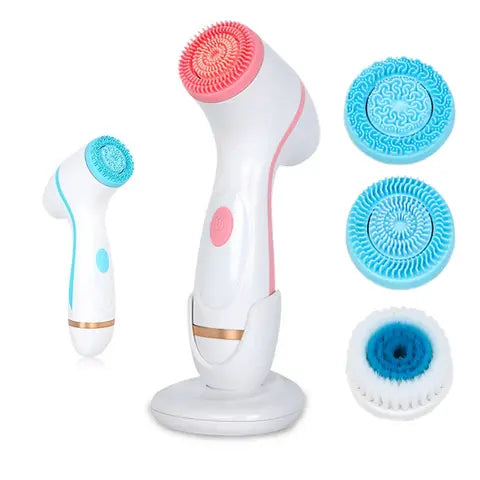 Escova Facial Giratória Elétrica para Rotina Diária de Limpeza