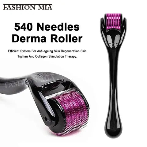 Derma Roller Clássico 540 Microagulhas — Kit com 2 Unidades