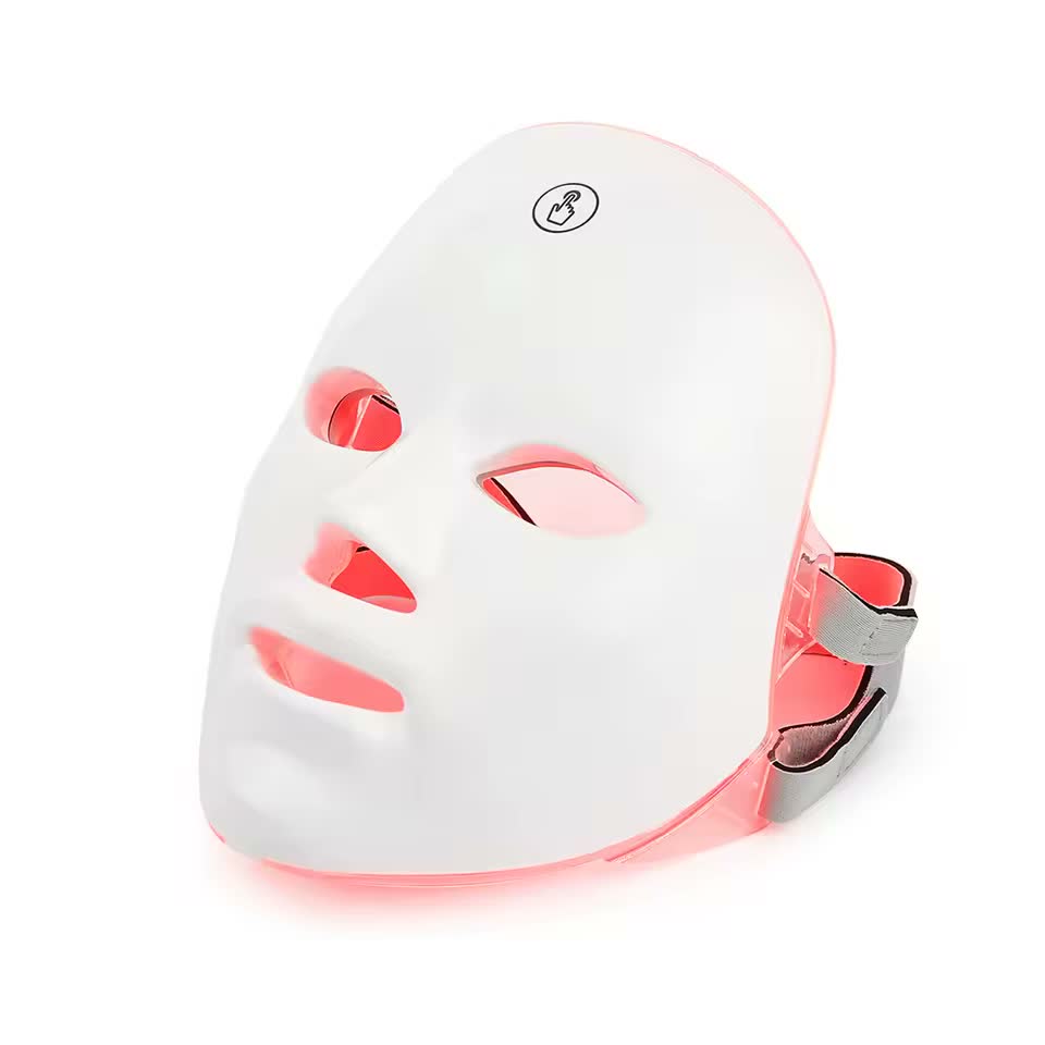 Máscara LED Facial 7 Cores — Terapia de Luz para Skincare