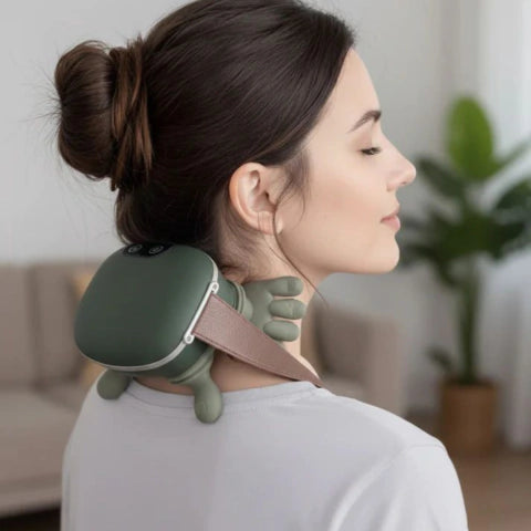 Massage Luxe 4D, Massagem profunda 4D com calor terapêutico para aliviar pescoço e ombros em minutos
